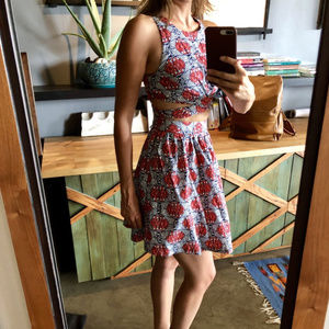 Zara Cut-Out Patterned Sundress